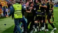Locura colectiva tras el 4-4 del Real Zaragoza en el campo del Atlético Madrileño