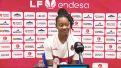Rueda de prensa de Aisha Sheppard.