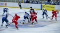 Una imagen del encuentro disputado este viernes por el Club Hielo Jaca en la Continental Cup que se disputa en Lituania.