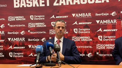 Porfirio Fisac comparece tras el partido frente al Morablanc Andorra.