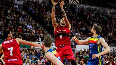 Una imagen del último encuentro de la primera vuelta ante MoraBanc Andorra.
