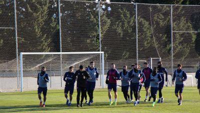 Entrenamiento del Zaragoza en la Ciudad Deportiva.