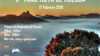 Cartel del Trail Hoya de Huesca.