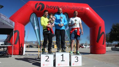 Podio masculino de la prueba de 25 K.