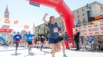 Más de 600 mujeres tomarán la salida este domingo en la Media Maratón de Zaragoza.