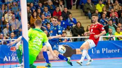 El partido se decidió en los minutos finales, que dieron la victoria a los aragoneses.
