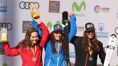 La aragonesa clasificó tercera en el slalom de Baqueria.