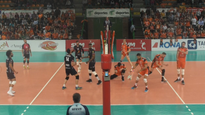 CV Teruel ha sufrido para ganar el primer partido de la eliminatoria.