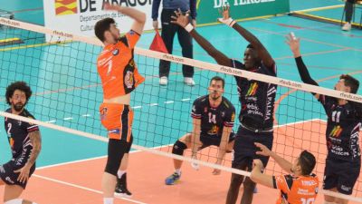 Imagen del primer partido entre Teruel y Palma.