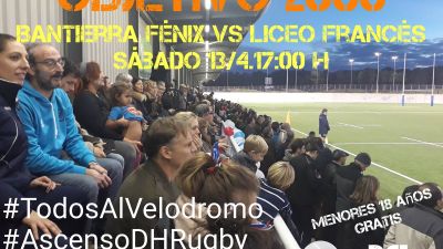 Cartel del 'Objetivo 2.000' que ha preparado el Bantierra Rugby Fénix.