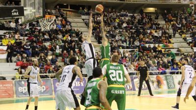 Levitec Huesca en un partido reciente.