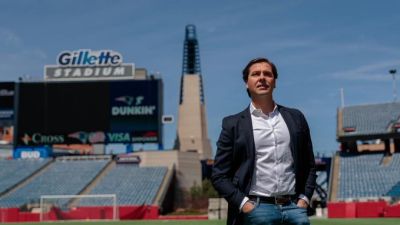 Rubén García posa en el campo de los New England Revolution, su último club en Estados Unidos.