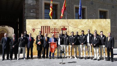 El CV Teruel ha sido recibido en la sede del Gobierno de Aragón.