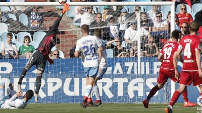 El Real Zaragoza en el último encuentro que disputó.