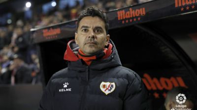 Míchel, durante el partido Rayo-Celta de la temporada pasada.