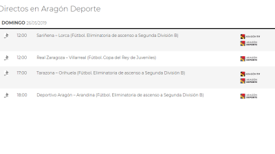 Horarios de los partidos de la fase de ascenso a 2ªB.