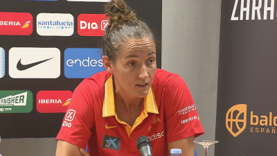 Laia Palau durante la rueda de prensa.