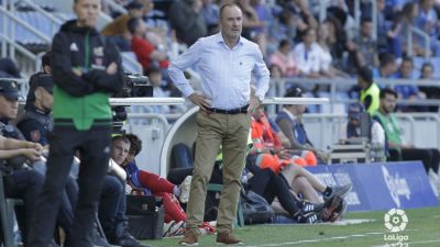 Víctor Fernández en un momento del partido.