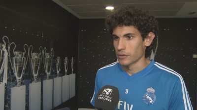 Jesús Vallejo en una entrevista con Aragón Deporte.