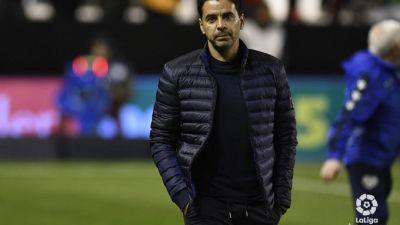 Míchel Sánchez durante un partido en la pasada temporada.