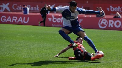 Diana en un partido contra el Mallorca.