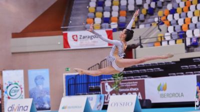 Imágenes del Campeonato de España de gimnasia rítmica.