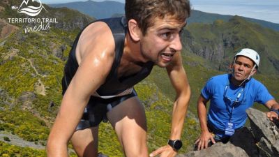 Daniel Osanz durante una prueba de trail este año.
