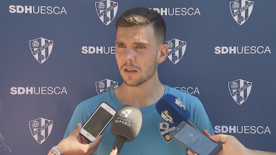 Álex Gallar durante la rueda de prensa.