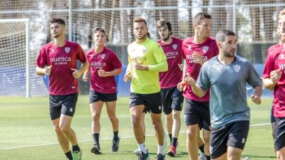 El Huesca ultima su preparación liguera en tierras catalanas.