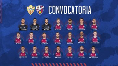 Convocatoria de 21 jugadores para viajar a Almería.