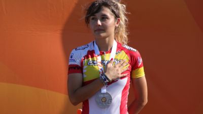 Nerea Langa en los World Roller Games de Barcelona.