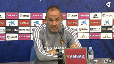 Víctor Fernández durante la rueda de prensa.