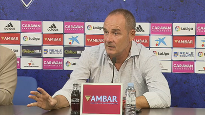 Víctor Fernández durante la rueda de prensa.