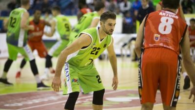 Berni García, en un partido de la temporada pasada.