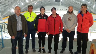 Una imagen de la presentación del Club Hielo Jaca.