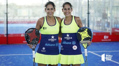 Mapi y Majo Sánchez Alayeto tras su partidos de octavos de final de este miércoles.