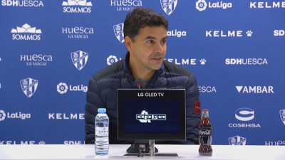 Míchel en rueda de prensa.