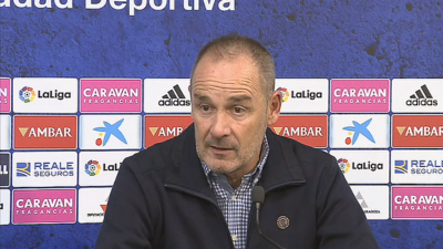 Víctor Fernández en su comparecencia de este viernes en la Ciudad Deportiva.
