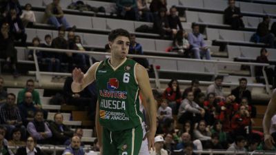 Dani García, en un partido de esta temporada con el Levitec Huesca.