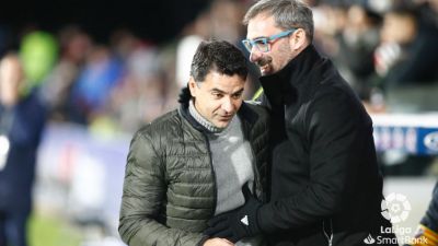 Míchel Sánchez durante el partido. Foto: La Liga.