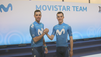 Jorge Arcas y Sergio Samitier, tras la presentación del equipo este jueves.