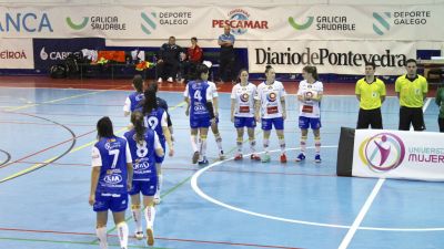 Instantes previos al partido.