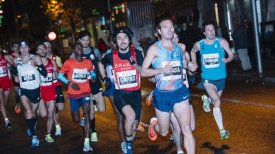 Toni Abadía, en una de sus anteriores participaciones en la San Silvestre Vallecana.
