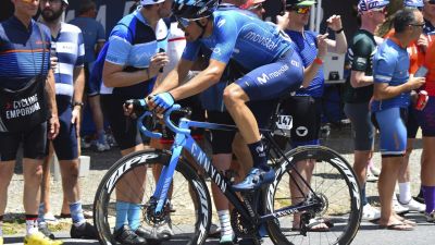 Sergio Samitier en la sexta etapa del Tour Down Under.