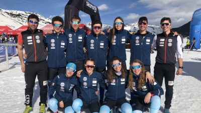 El grupo de fondo del CETDI en Baqueira.