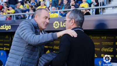 Víctor Fernández cumplió en Cádiz 400 partidos como entrenador del Real Zaragoza.