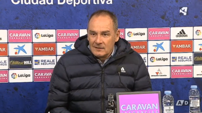 Víctor Fenández durante la rueda de prensa.