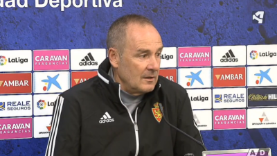 Víctor Fernández durante la rueda de prensa.