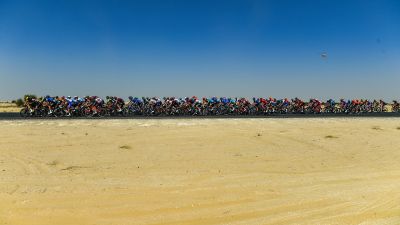 Una imagen del Tour de los Emiratos Árabes que se canceló ayer.