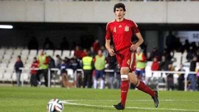 Jesús Vallejo debutó con la Sub-21 el 26 de marzo de 2015.